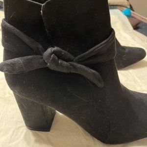 Black Suede Booties